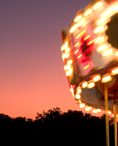 Les lumières d'un manège carrousel