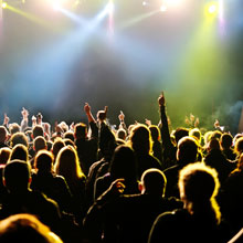 Le public d'un festival de musique